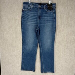 Banana Republic Jeans Women 33 Blue High Rise Straight Ankle Denim Dark Wash